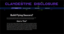 Desktop Screenshot of clandestinedisclosure.com