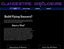Tablet Screenshot of clandestinedisclosure.com